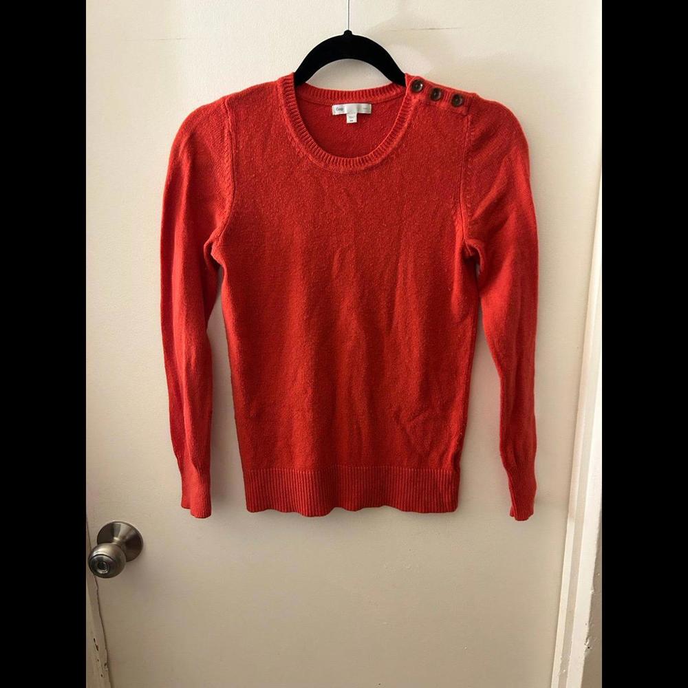 Gap Luxe Red Angora Blend Sweater